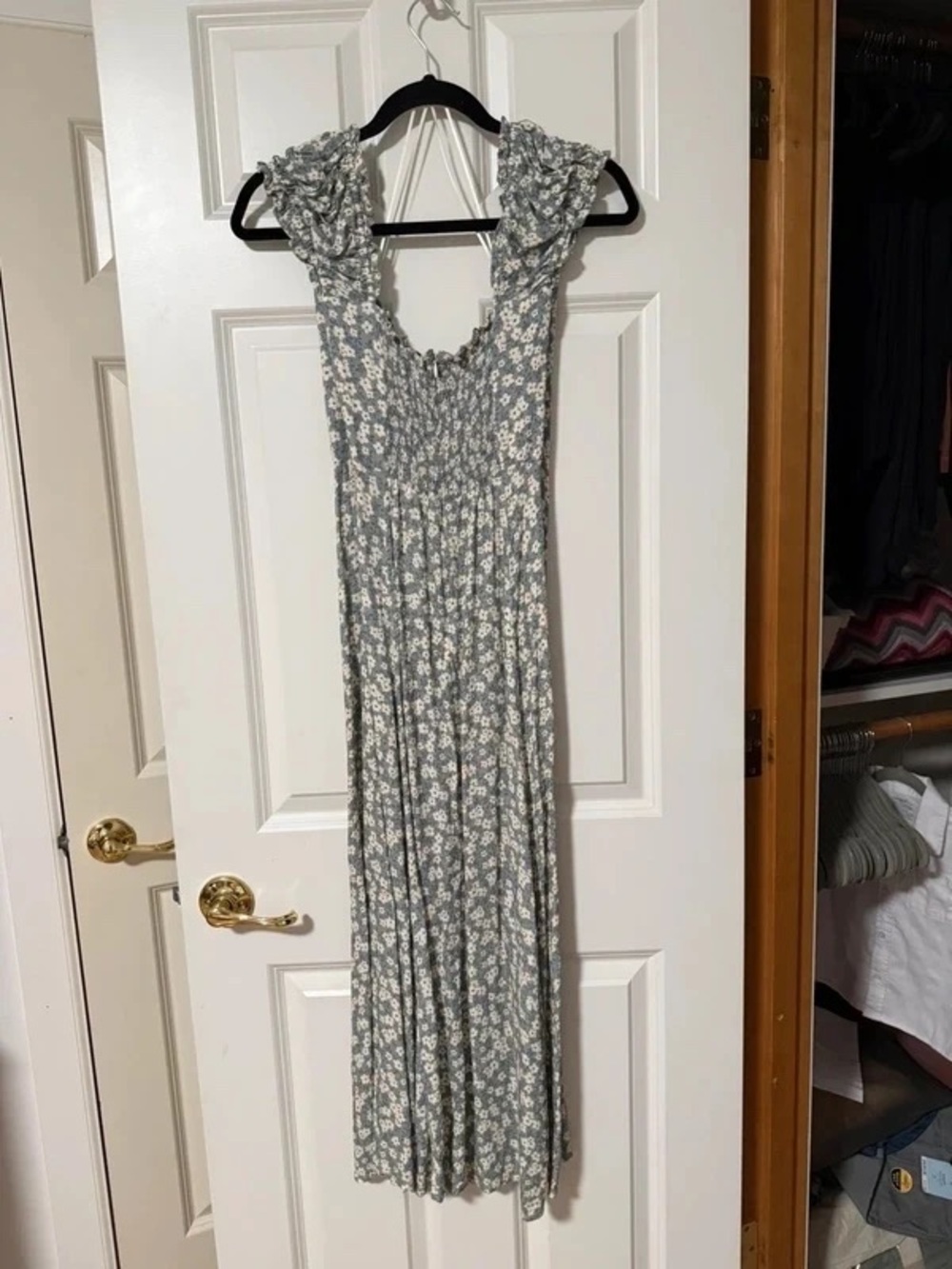 Noralee / Nancy Dress / Aqua Ditsy Floral / Size S Small - Picture 4 of 6